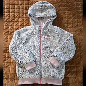 🤍 Justice Reversible Sherpa Jacket (Girls 6/7)